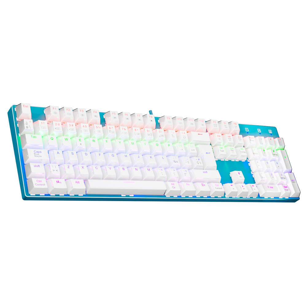 Keyboard Gaming Blue Switch - E-YOOSO Z88 Rainbow FALCON USB Mechanische