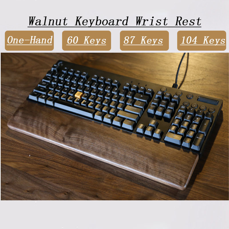Gaming Keyboard Number Pad - One-Hand Eiche Nussbaum Holz Tastatur Handgelenk