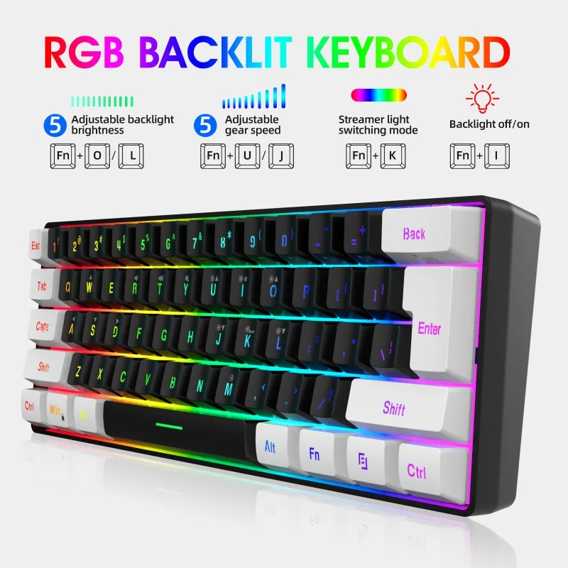 Tastatur und Maus 60% Computer – Gaming Keyboard Mouse And Headset Combo Bewertung und Preis