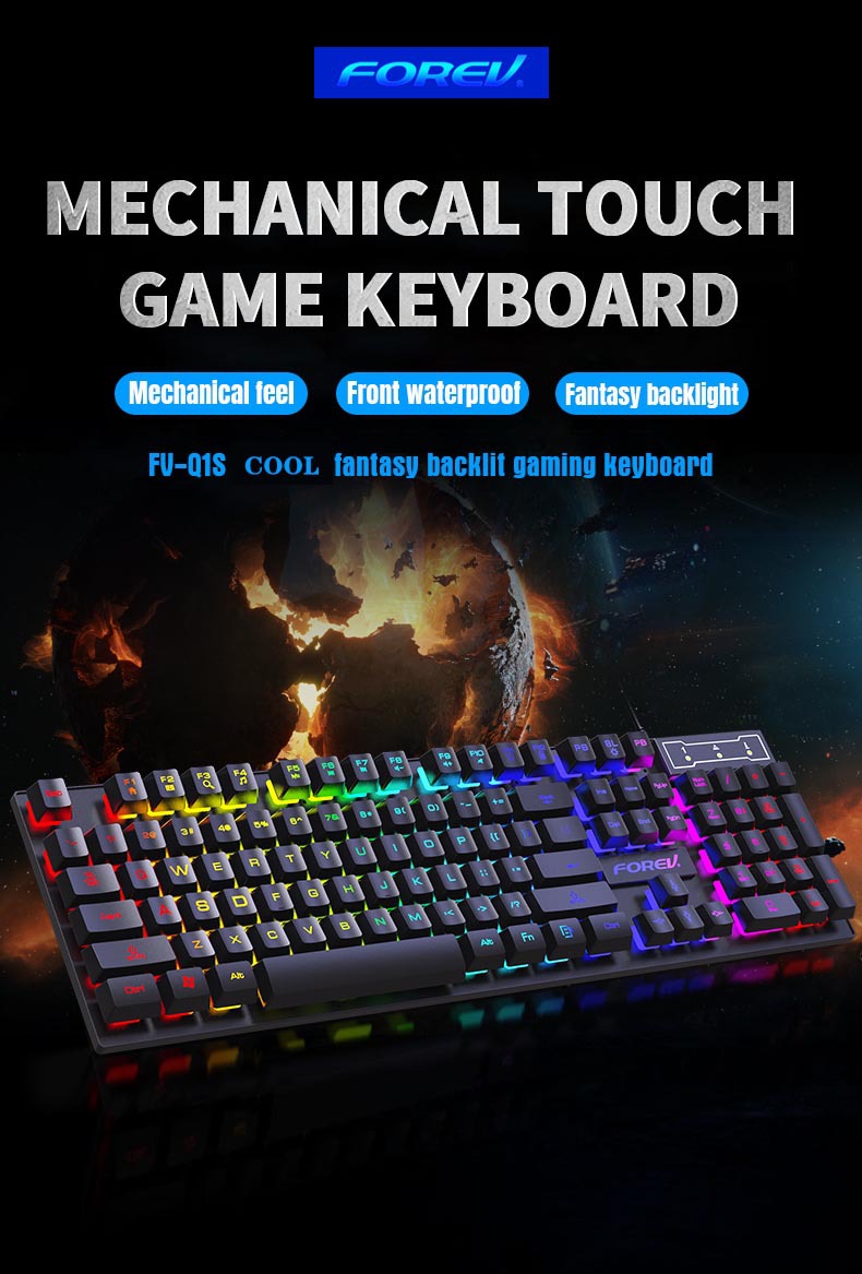 104-Tasten Mechanische Gaming- – Keyboard Mouse Bundle Gaming Bewertung und Preis