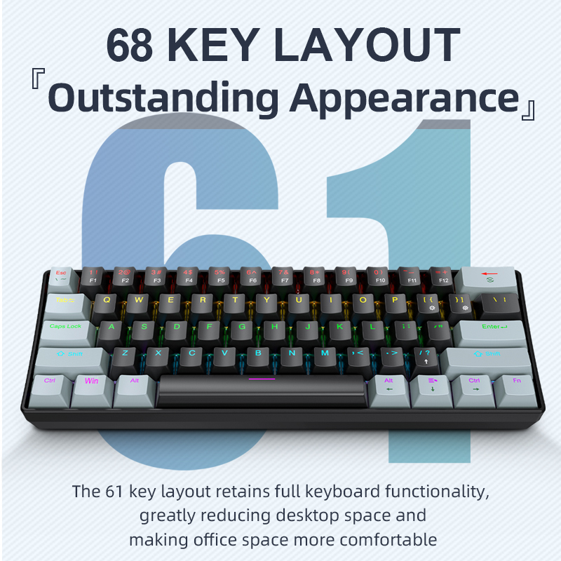 APAYADO K61 Mini-Mechanische T – Keyboard Gaming Blue Switch Bewertung und Preis