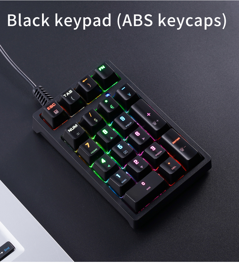 T21 Mini-Nummernblock mit RGB- – Keyboard Gaming Blue Switch Bewertung und Preis
