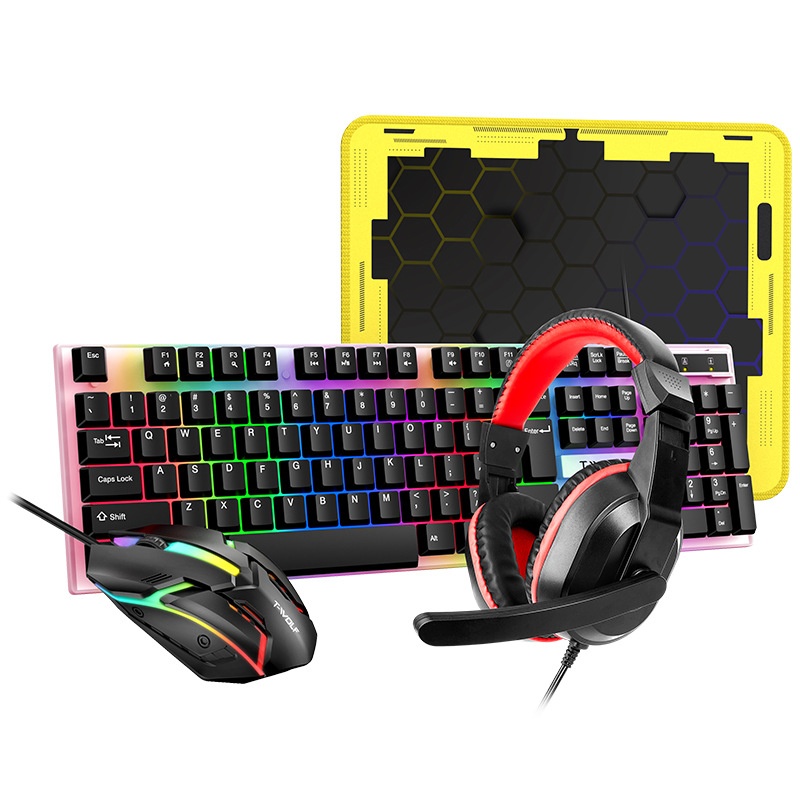 Spanisch-Russisches Tastatur-L – Gaming Keyboard Mouse And Headset Combo Bewertung und Preis