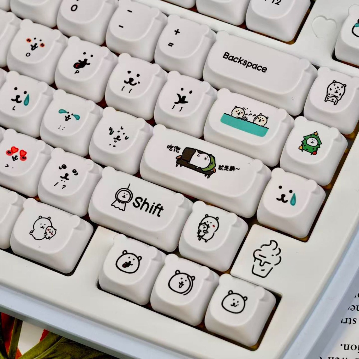 Kawaii Cartoon Joke Bear PBT-T – Gaming Keyboard Ergo Bewertung und Preis
