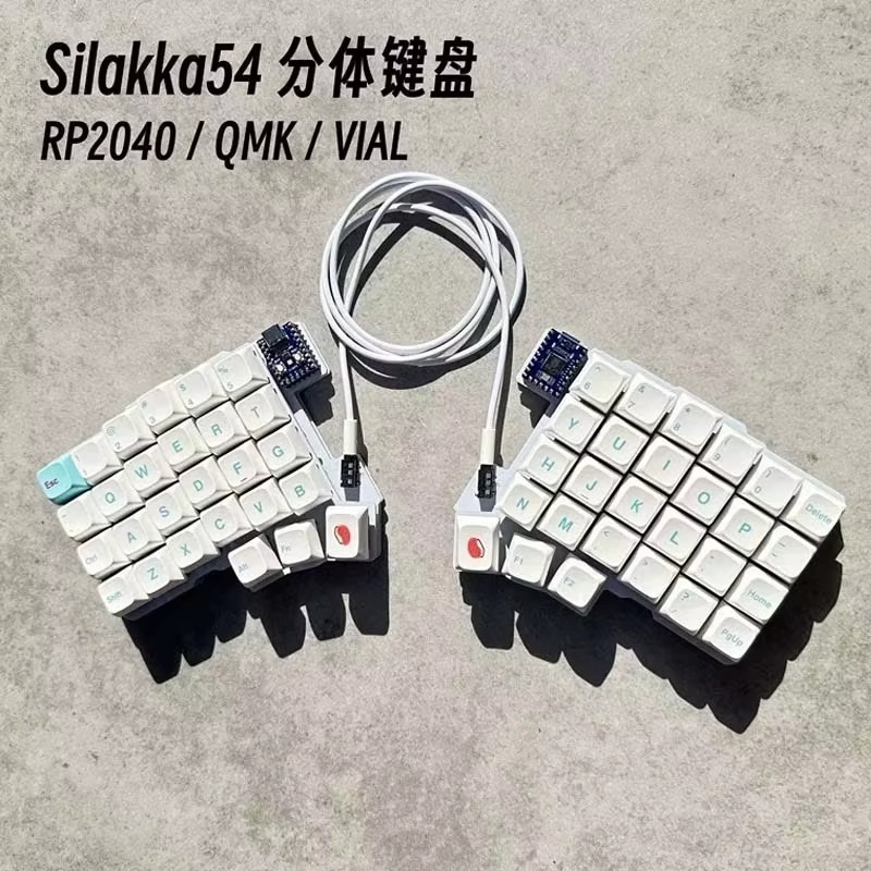 Silakka54 Ergonomische geteilt – Gaming Keyboard Half Bewertung und Preis