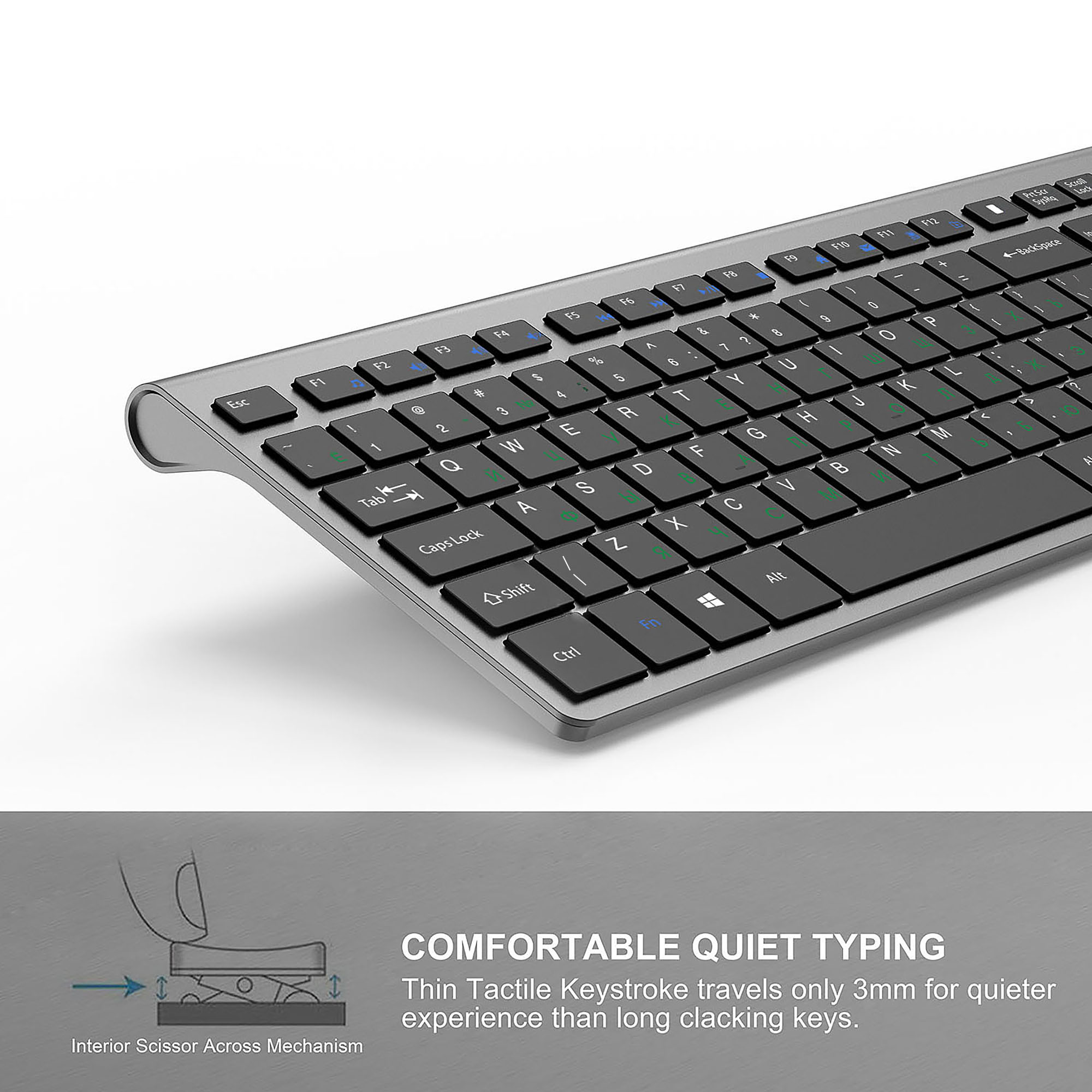 2,4G Wiederaufladbares kabello – Gaming Keyboard Mouse Wireless Bewertung und Preis