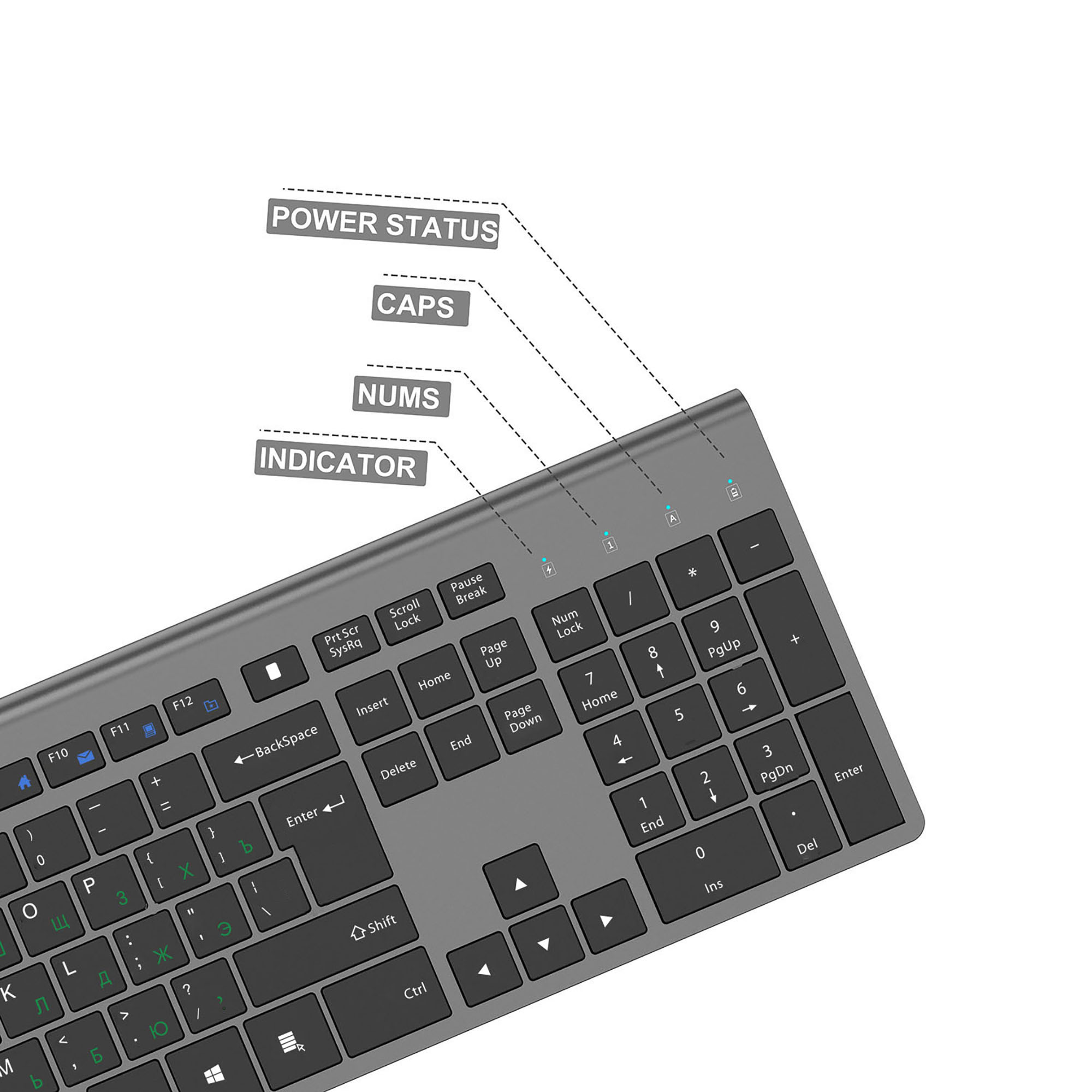 2,4G Wiederaufladbares kabello – Gaming Keyboard Mouse Wireless Bewertung und Preis