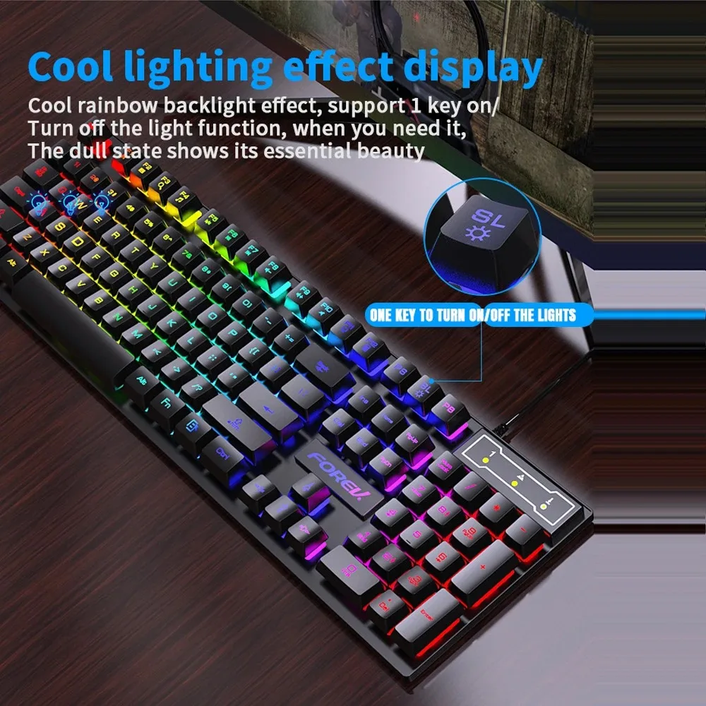Mechanische Tastatur mit 104 T – Gaming Keyboard Mouse And Headset Combo Bewertung und Preis
