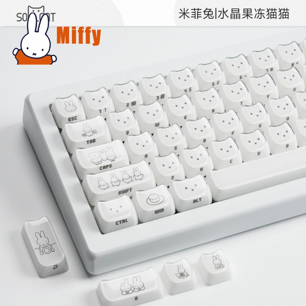 Kawaii Miffy Tastenkappen Nied – Gaming Keyboard Typewriter Bewertung und Preis