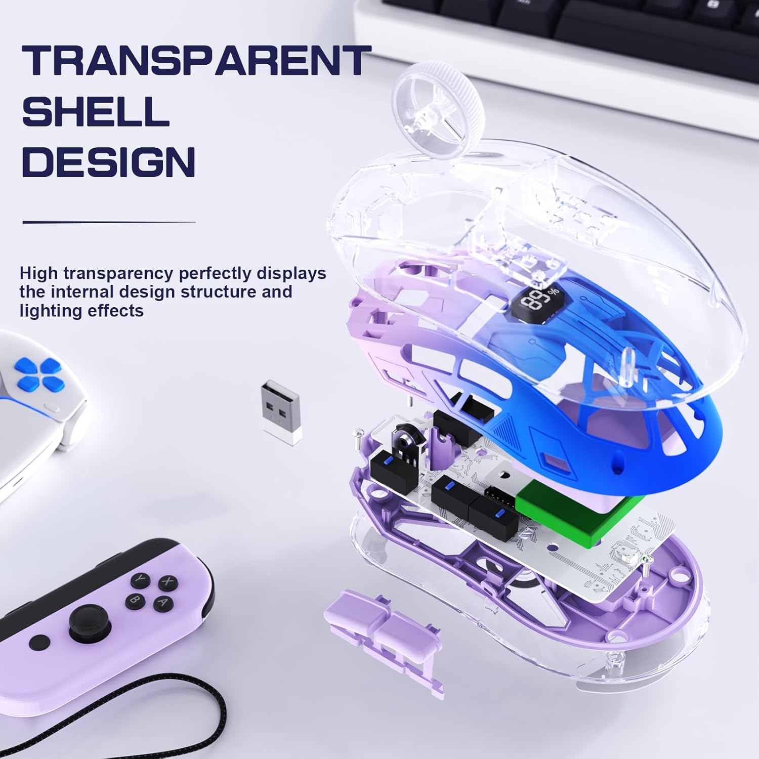 A2 Transparente kabellose Gami – Gaming Keyboard Mouse And Headset Combo Bewertung und Preis