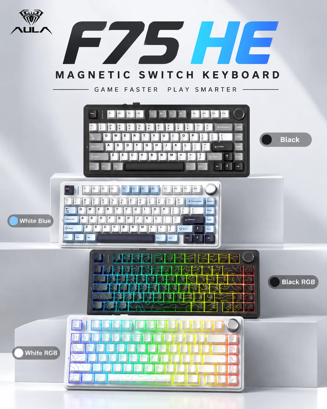 AULA F75 HE Magnetische Tastat – Gaming Keyboard Mechanical Wireless Bewertung und Preis