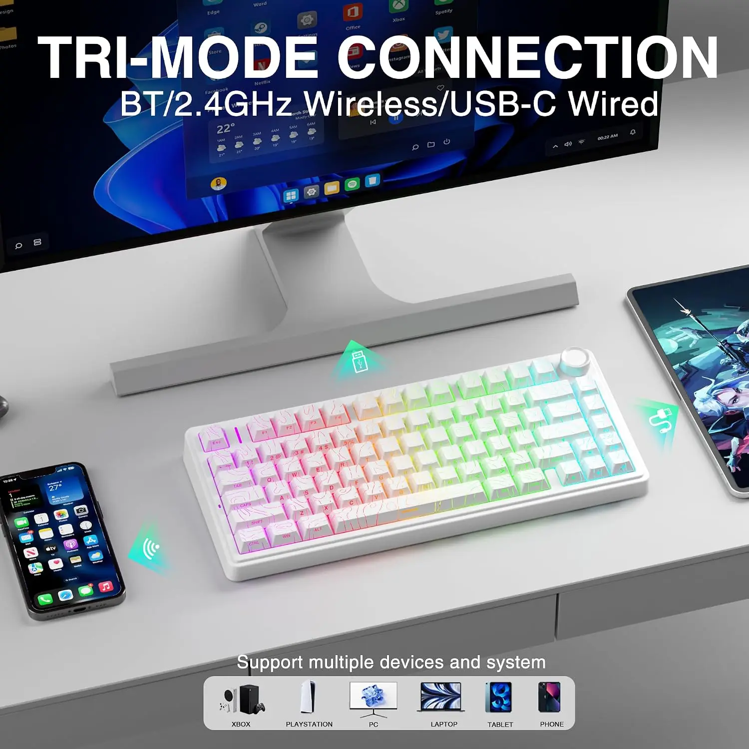 AULA F75 HE Magnetische Tastat – Gaming Keyboard Mechanical Wireless Bewertung und Preis