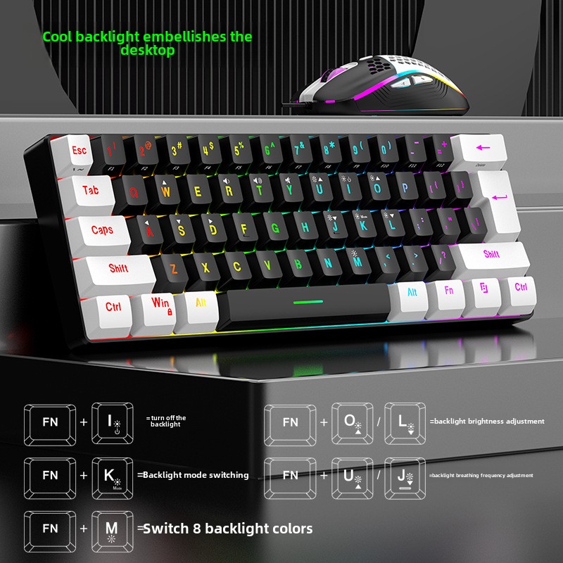 Tastatur- und Maus-Sets 60% RG – Gaming Keyboard Mouse And Headset Combo Bewertung und Preis